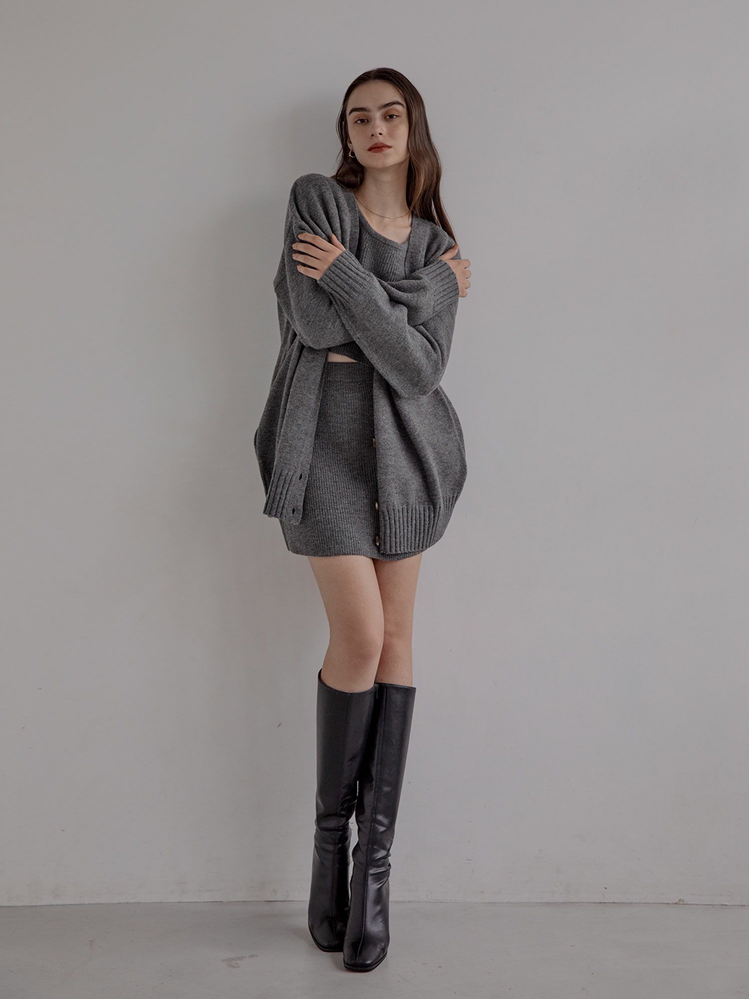 ま*み様 新品未使用 ACYM betty skinny longブーツ(202 Betty skinny long ブーツ（ブーツ）｜ACYM（アシーム）の