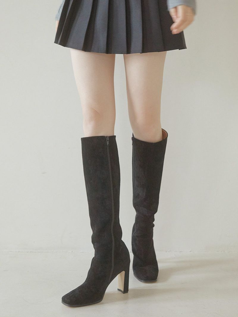 Betty skinny suede long ブーツ | ACYM ONLINE SHOP