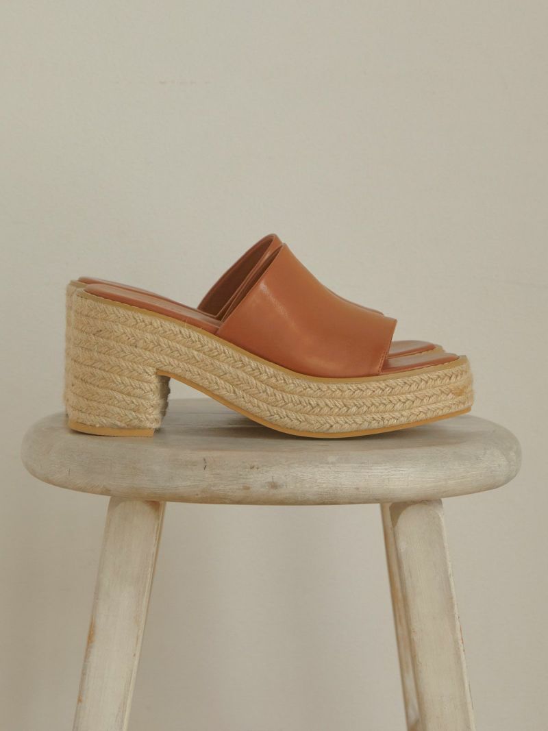 acym Volume heel jute サンダル ACYM サンダル Volume heel jute レディース : ZOZOTOWN Yahoo