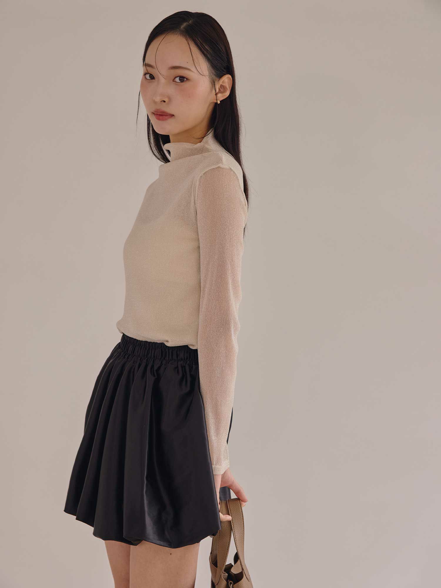 サテンバルーンミニスカート | ACYM ONLINE SHOP