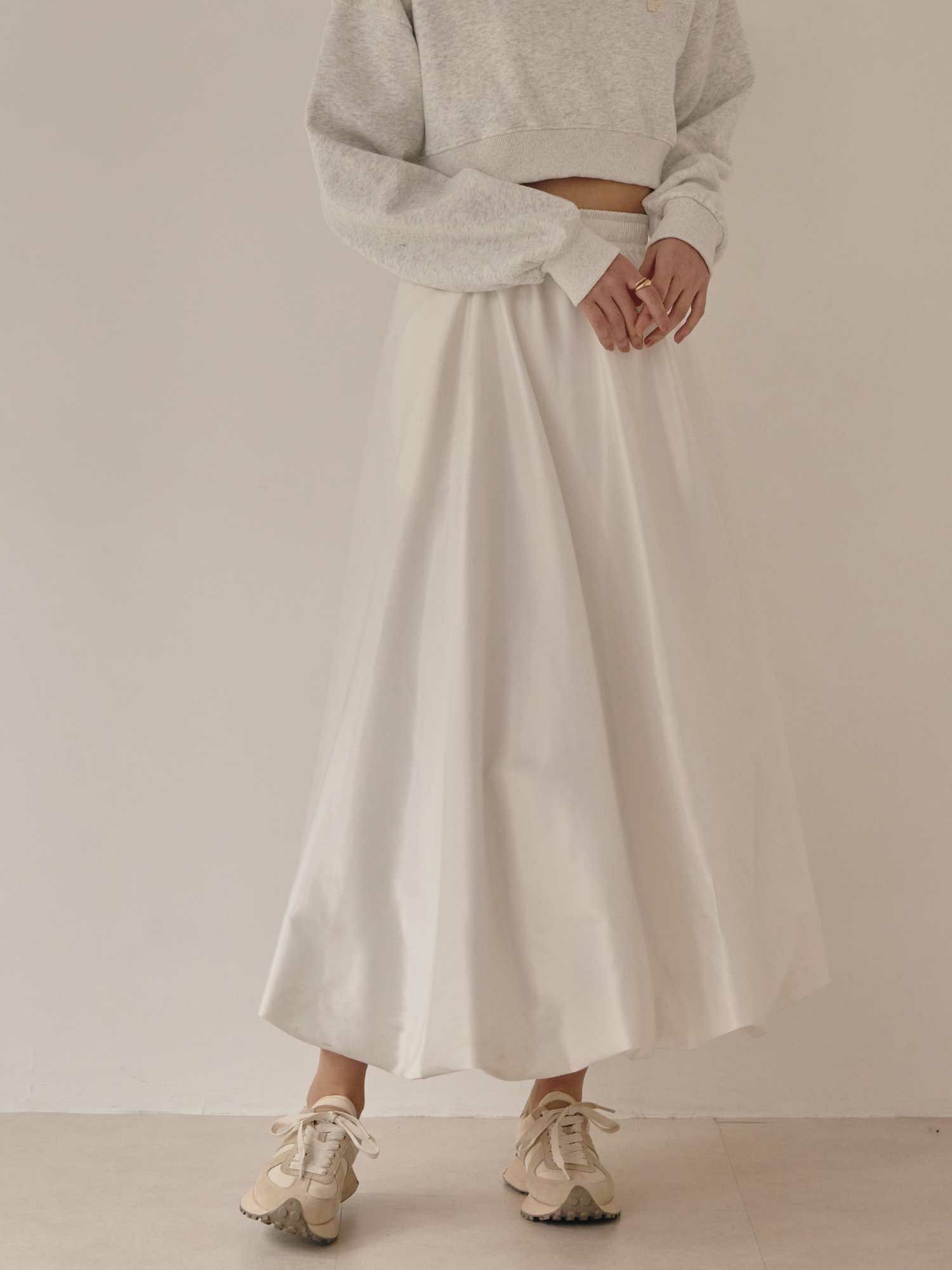 サテンバルーンロングスカート | ACYM ONLINE SHOP