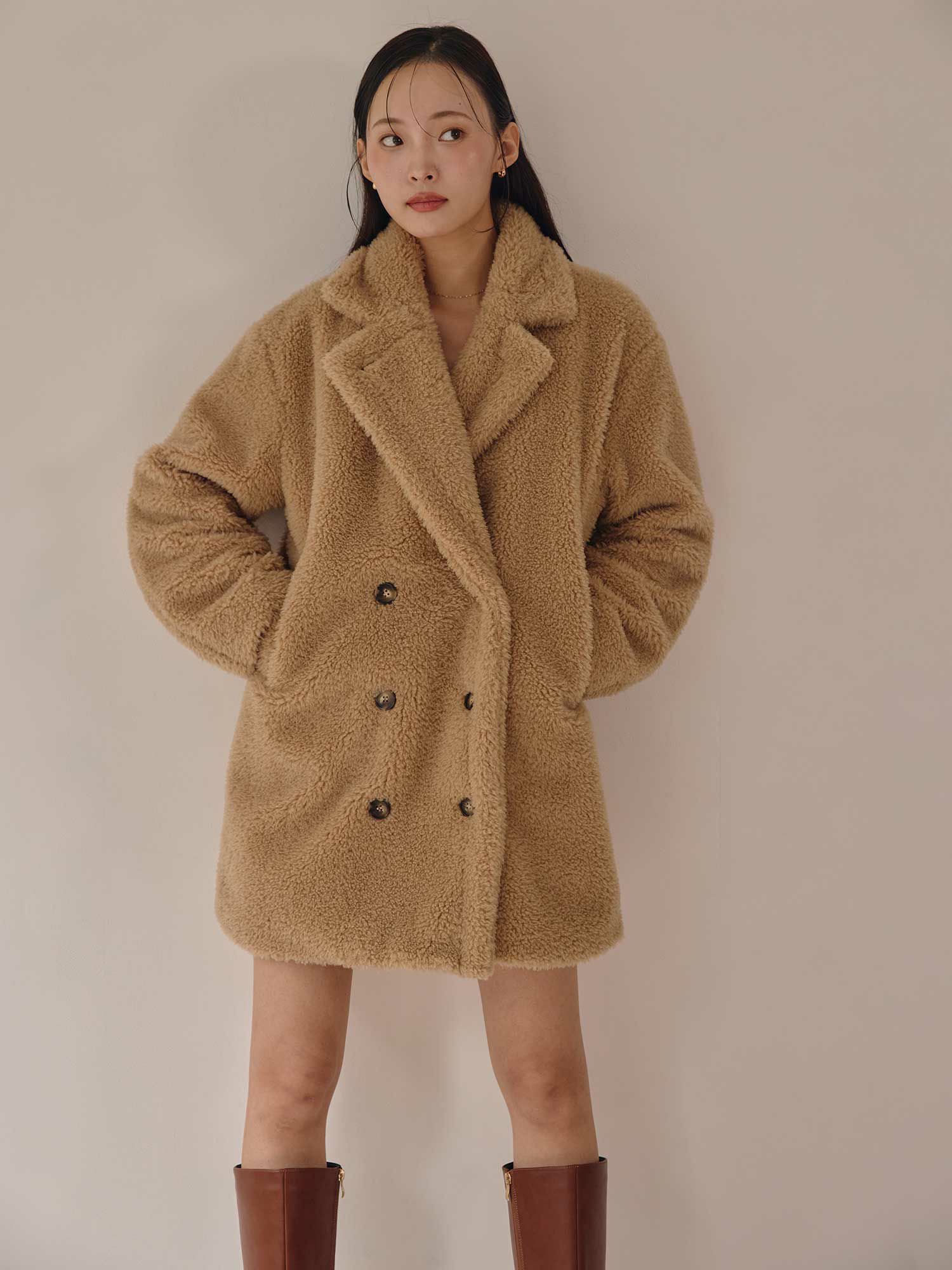 ACYM Teddy boa long コート Teddy boa coat】WINTER FAIR | ACYM ONLINE SHOP