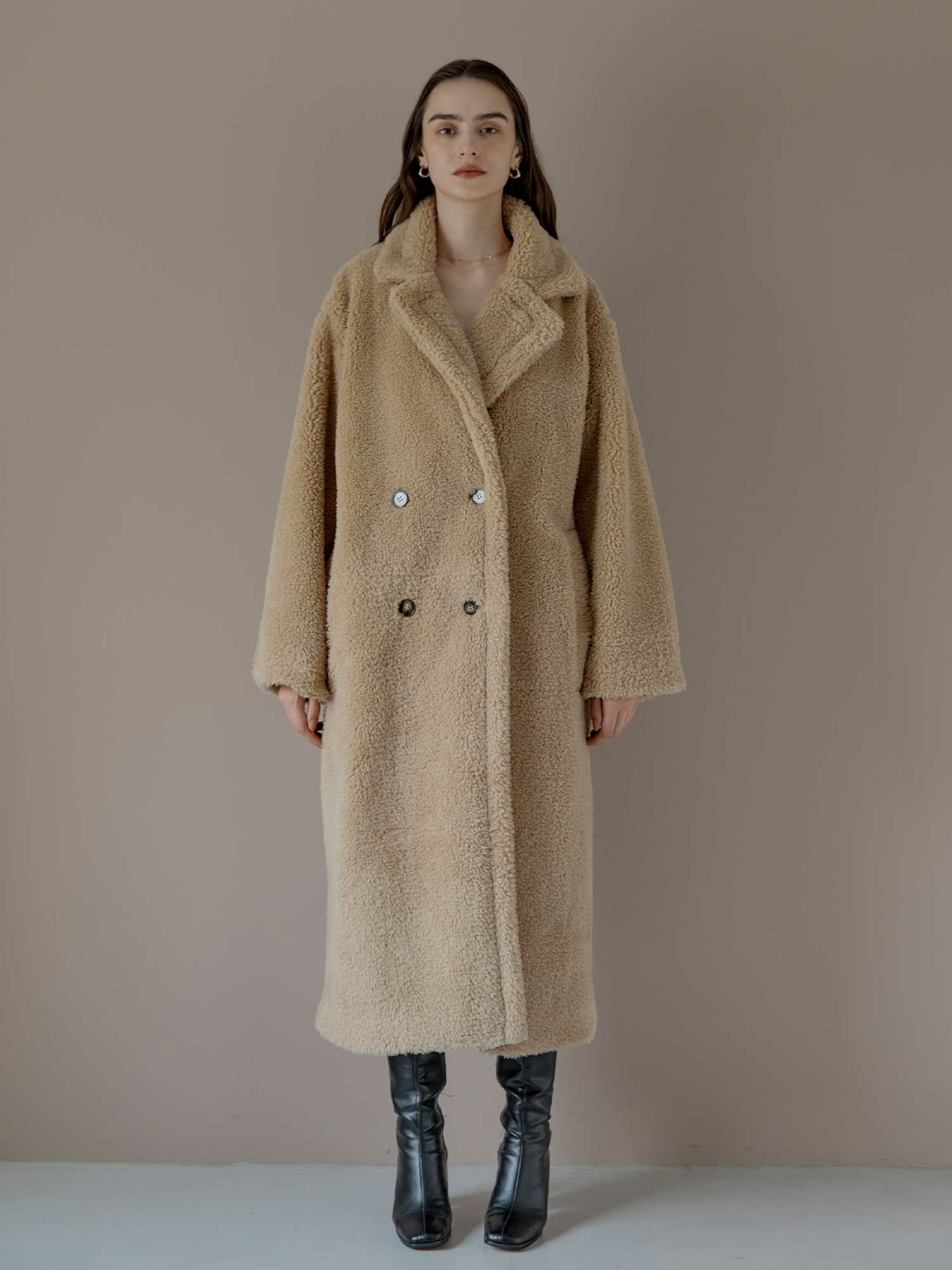 ♡acym Teddy volume long コート♡ ACYM（アシーム）ロングコート（Teddy boa longコート）