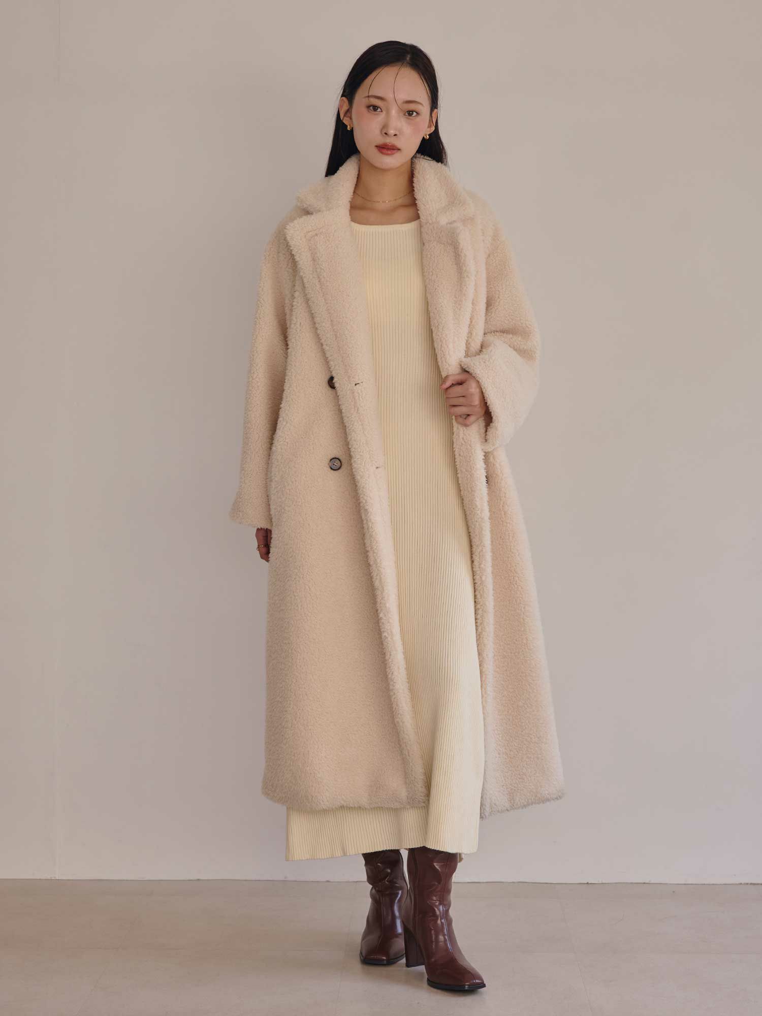 テディボアロングコート | ACYM ONLINE SHOP