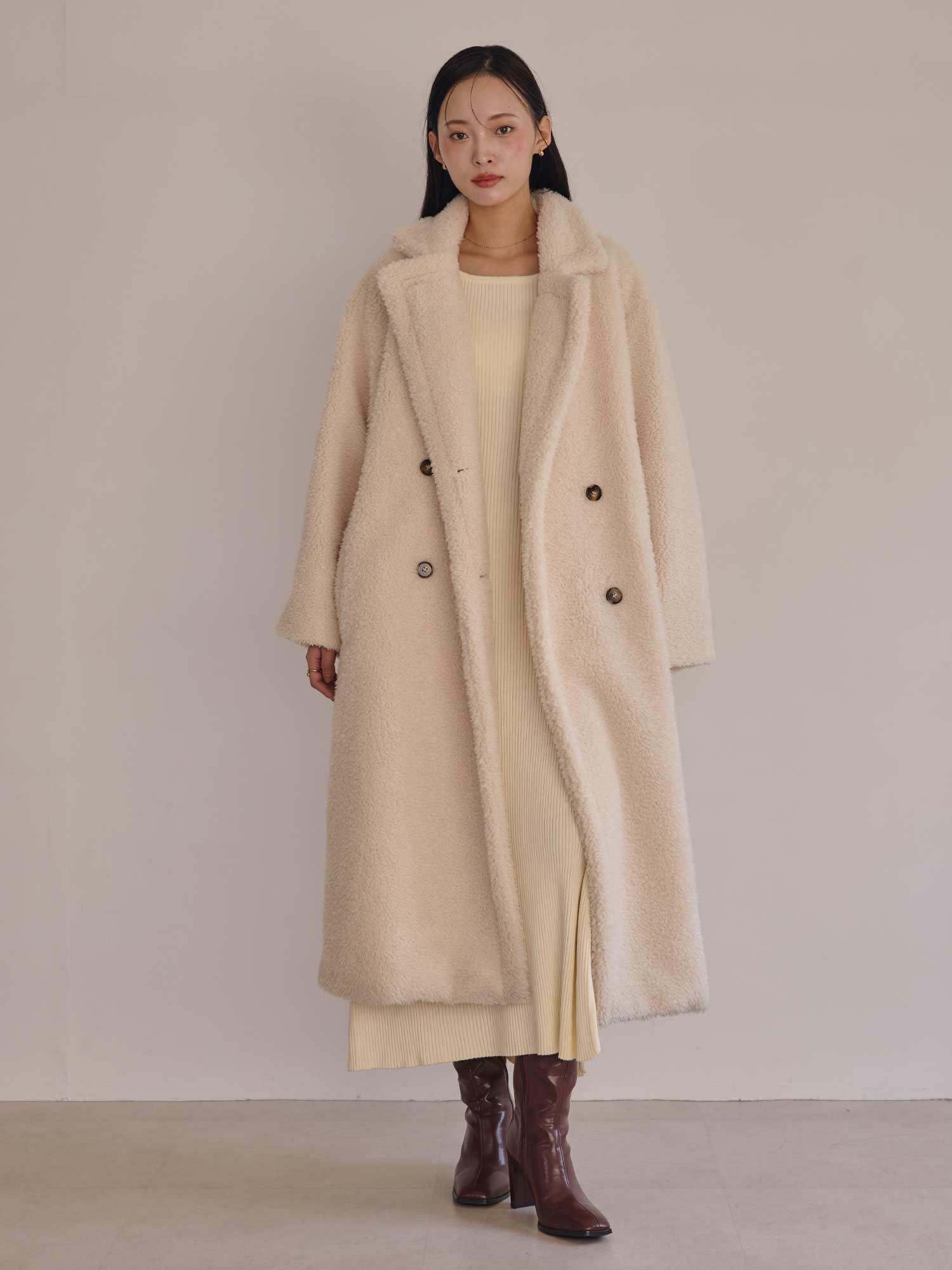 ACYM Teddy boa long コート Teddy boa coat | ACYM ONLINE SHOP
