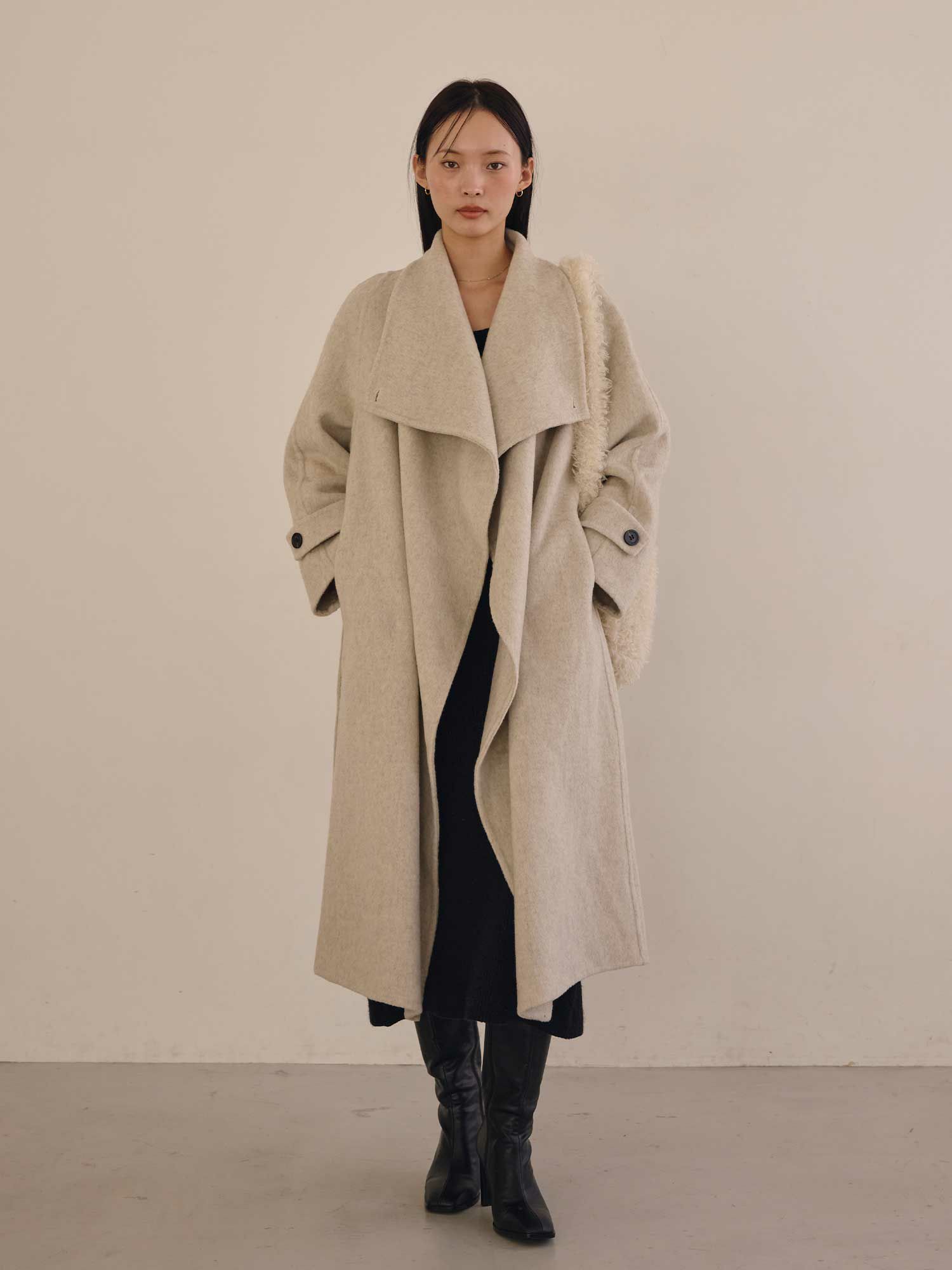 スタンドカラーウールコート | ACYM ONLINE SHOP