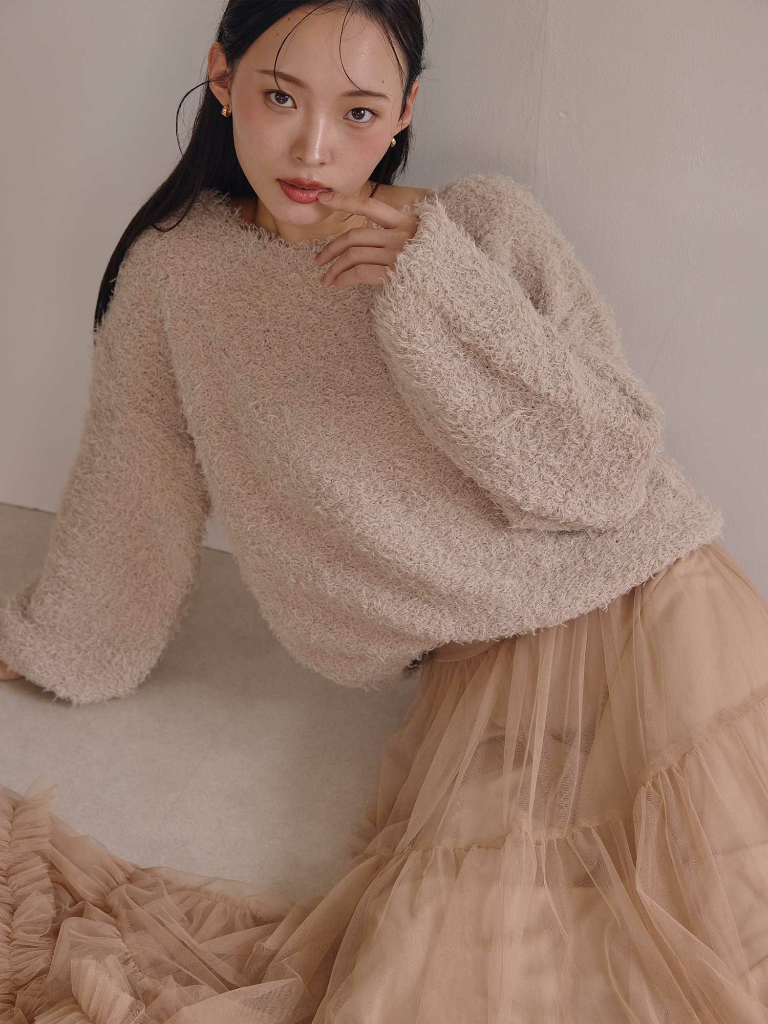 ミルキーカラーボリュームニット | ACYM ONLINE SHOP